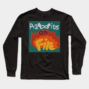 Rabbits on fire Long Sleeve T-Shirt